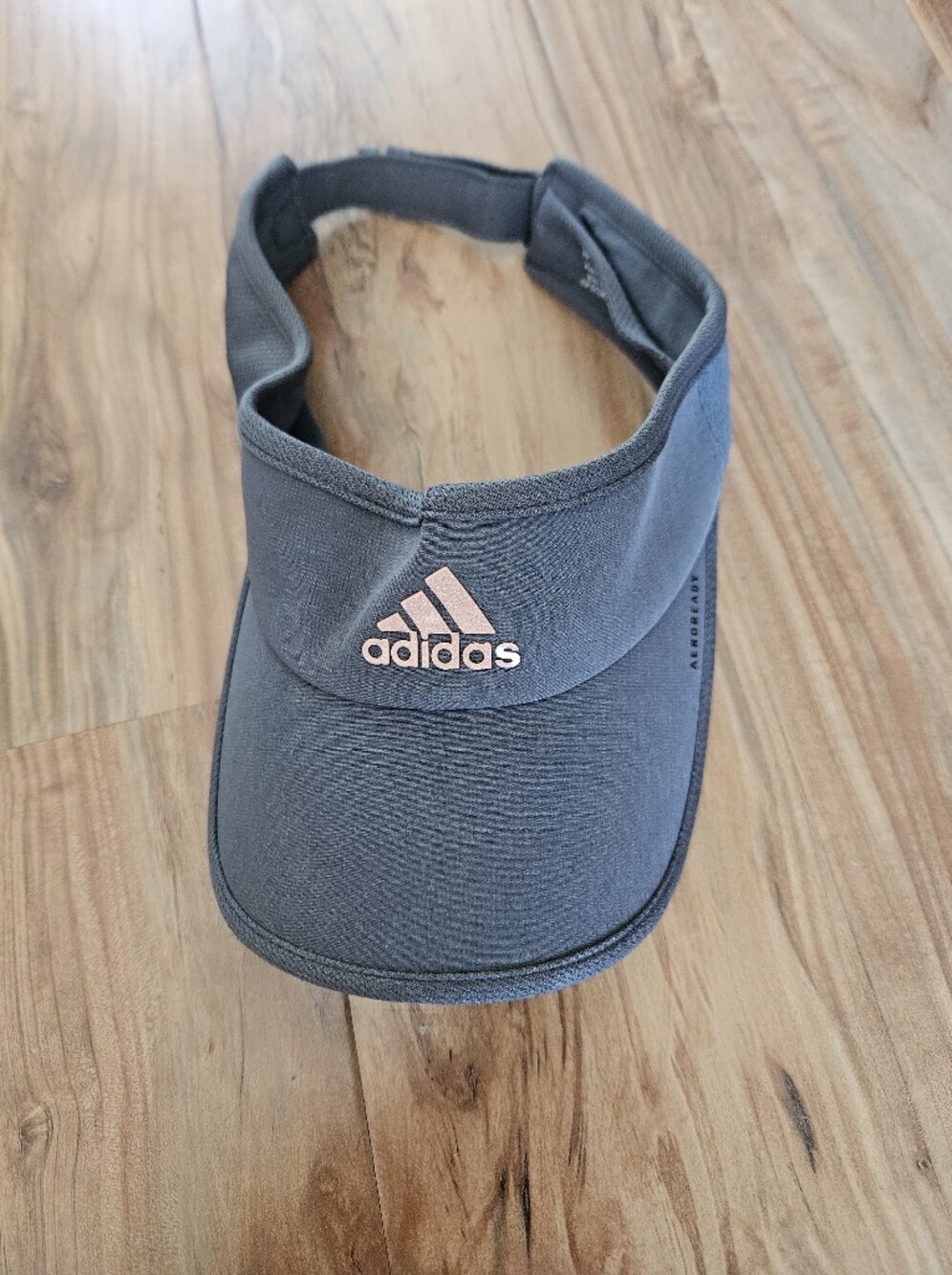 adidas WoMen’s Gray Visor with Light Pink Logo